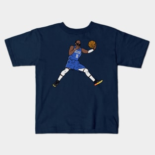 Kyrie Irving Dallas Layup 2 Kids T-Shirt